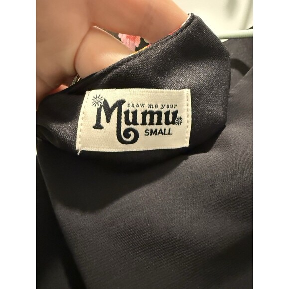 Show Me Your Mumu Bombshell Floral Shift Mini Dress Chiffon Scoop Back small S - Picture 7 of 8